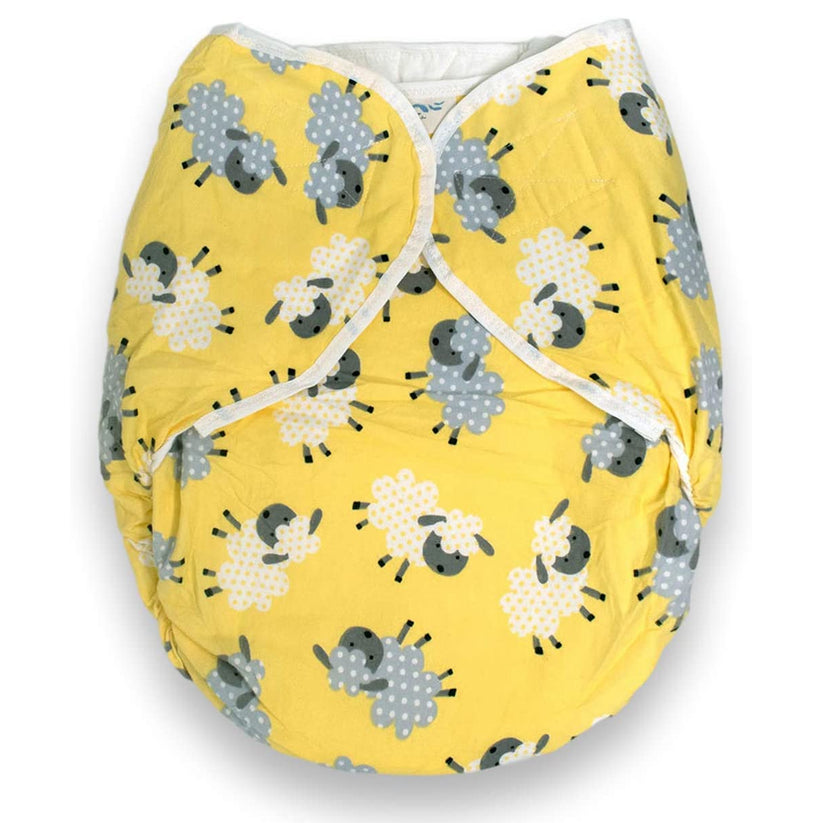 Rearz Omutsu Bulky Cloth Nighttime DIaper Yellow Sheep