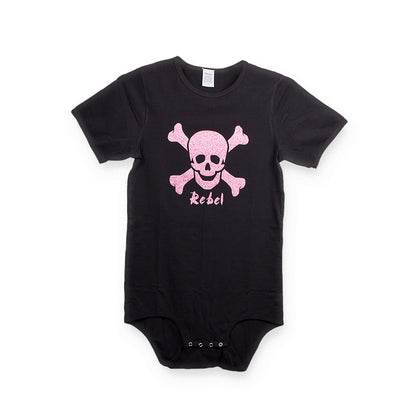 Rearz - Unisex Glittery Pink Adult Bodysuit - Pink Rebel