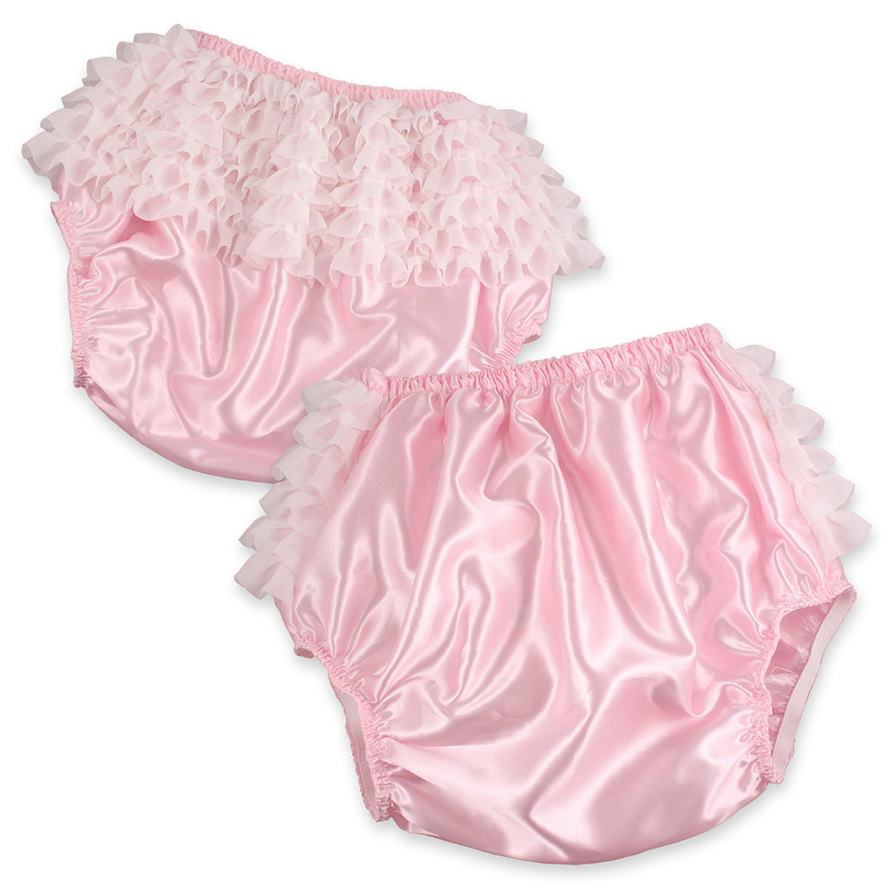 Rearz - Pink Satin Rhumba Plastic Panties